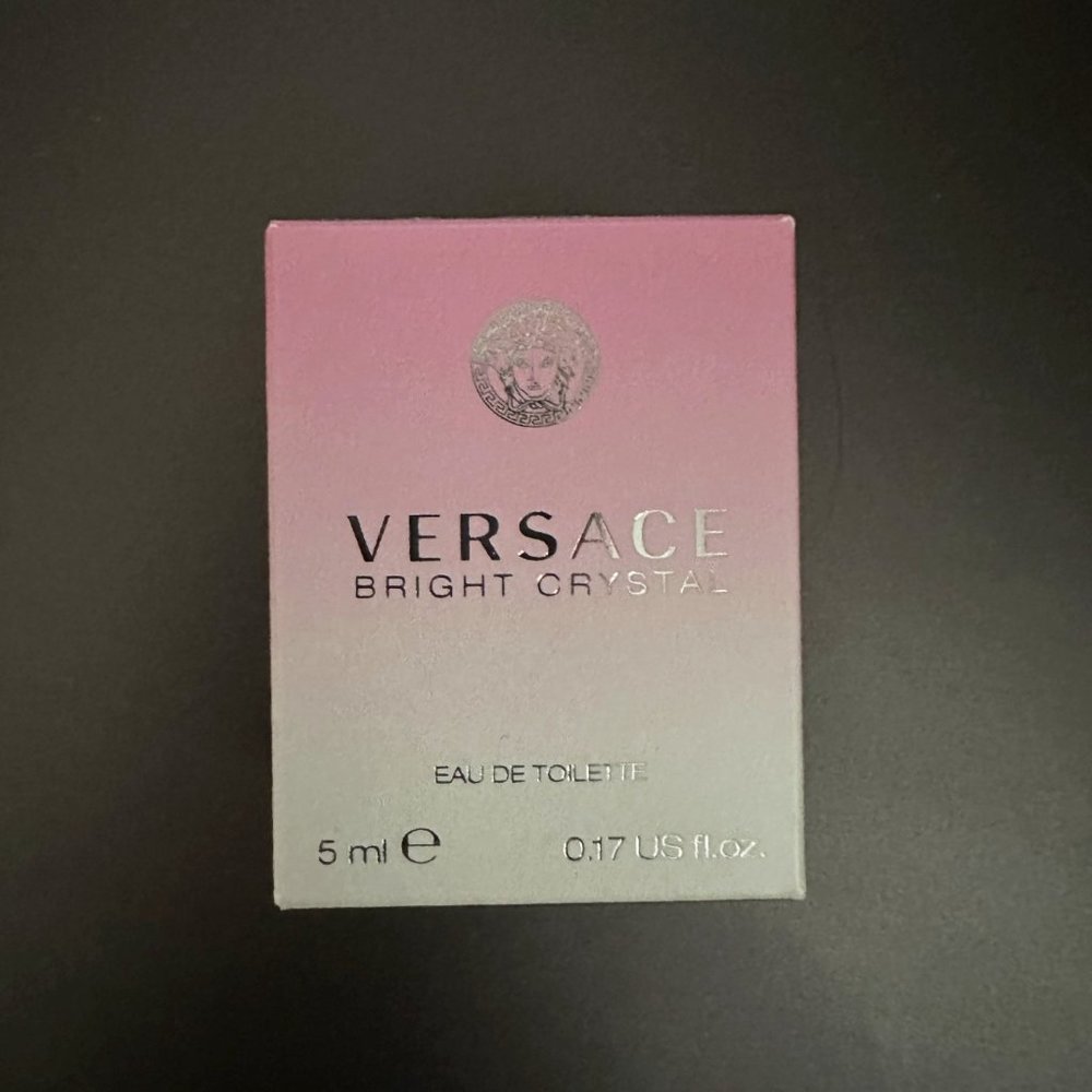 Versace Bright Crystal Mini EDT 0.17oz/5 ml Splash Bottle NEW IN BOX